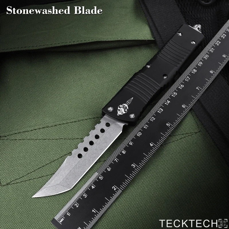 

Signature Version Hellhound Blade Combat Troodon Knife Micro I Tech EDC Tactical CNC 6061 Pocket Knife Marfione Sword-Marked