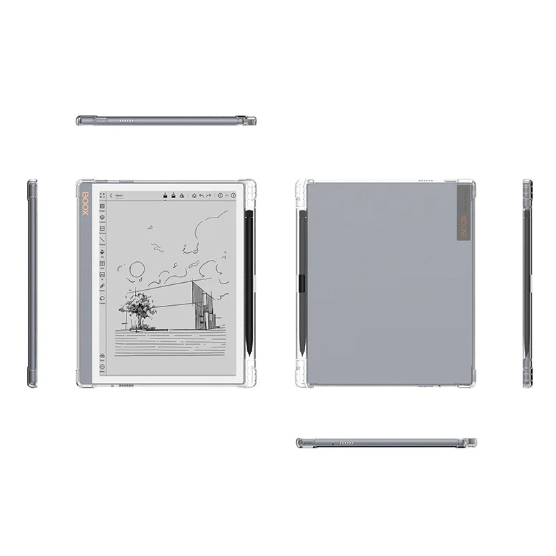 W/Pen Slot Soft TPU Cover For Onyx Boox Note X5 / X5S 10.3'' eReader Shockproof Shell Protective Skin Case
