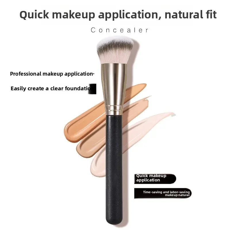 Make-up-Pinsel, Foundation, Concealer, abgewinkelt, nahtlos, Abdeckung, synthetischer dunkler Kreis, flüssige Creme, Kosmetik, Konturpinsel, Beauty-Tool