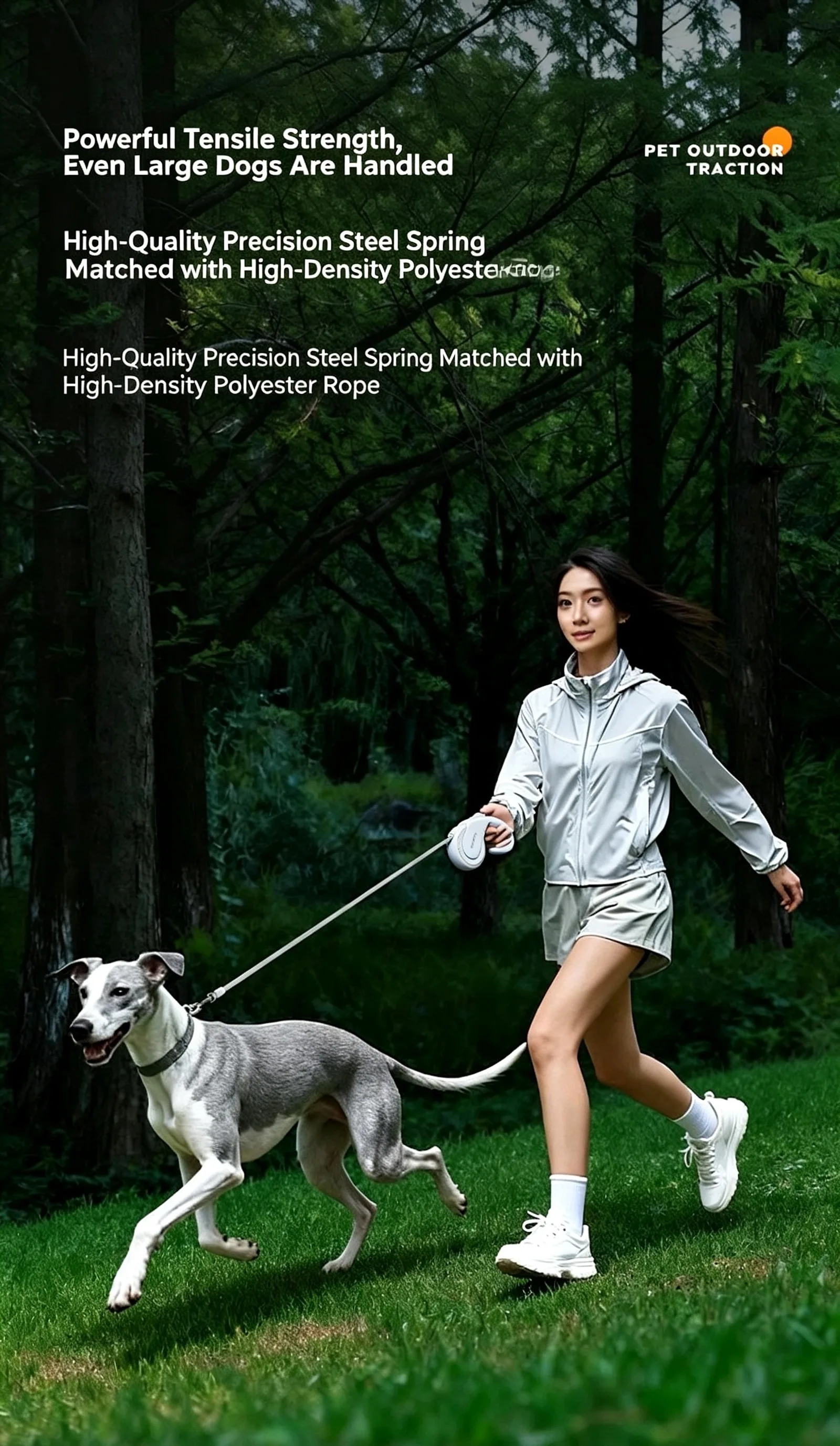 犬用リード-5m-自動巻き取り式-猫用リード-ペット用リード-犬用チェーン-犬用ロープ