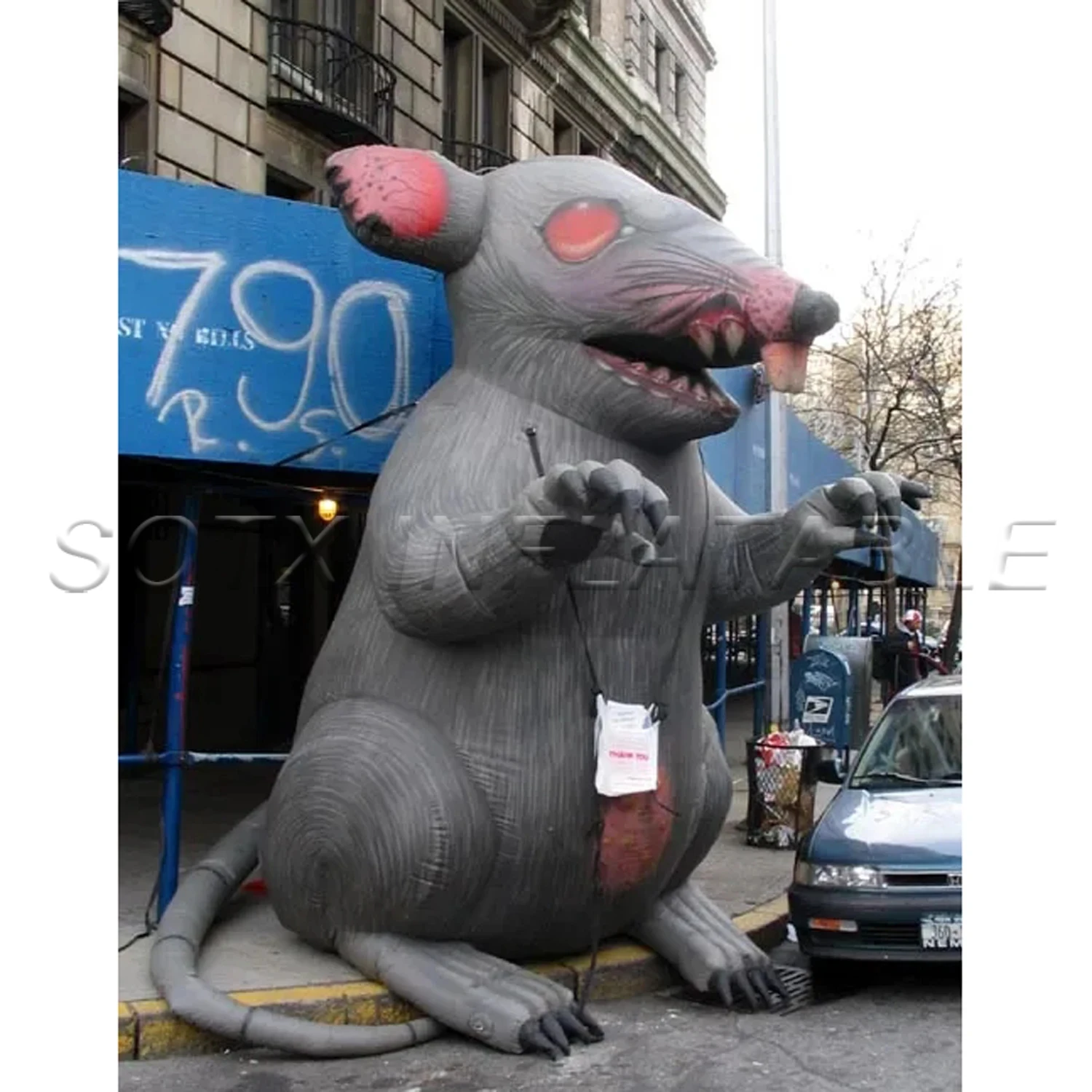 Sale Free Air Shipping To Door 2024 Giant Inflatable Rat Inflatable Mouse Balloon With Blower Inflatable Animal Cartoon For