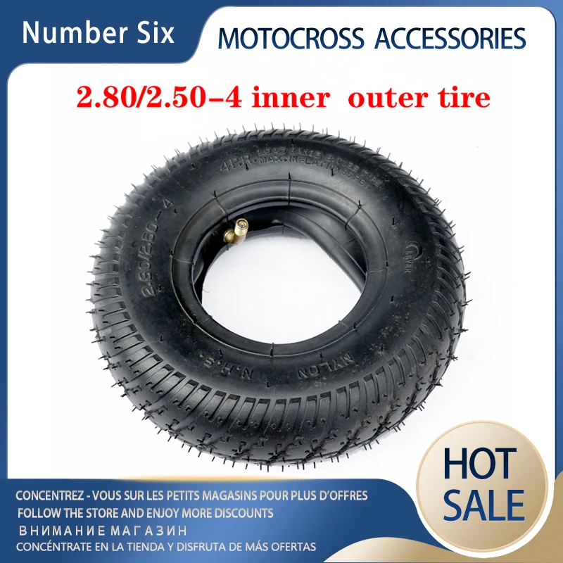 

Tires 2.80/2.50-4 Outer Tires Inner Tubes for Gas/Electric Scooters ATV Elderly Mobility Vehicles Trolley Parts Pneumatic Tyres