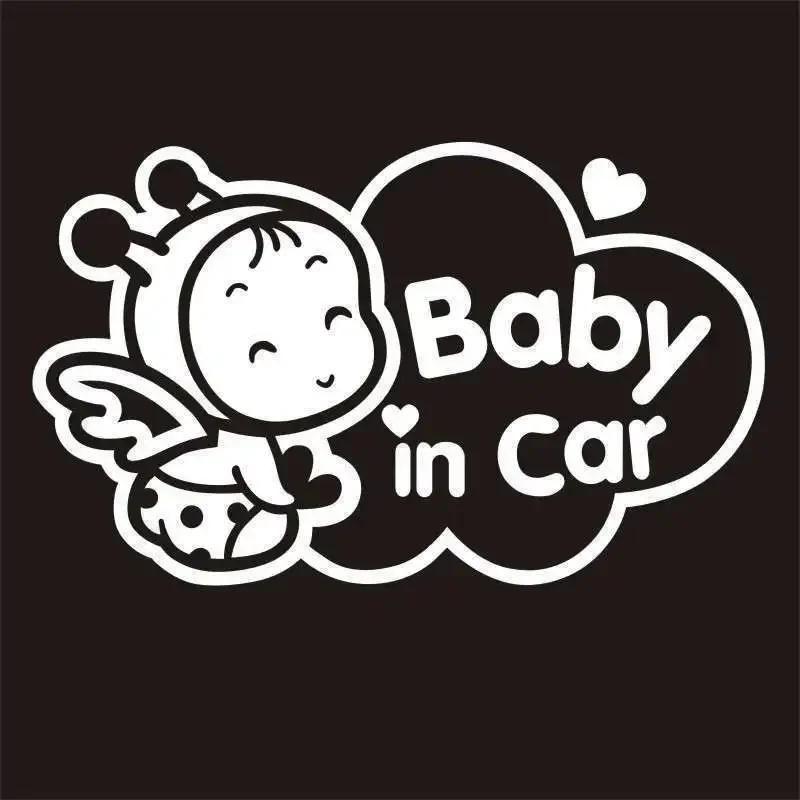 13cm*22cm Baby In Car Baby On Board Decal Motorcycle Funny Truck Hollow Sticker Window - view 2