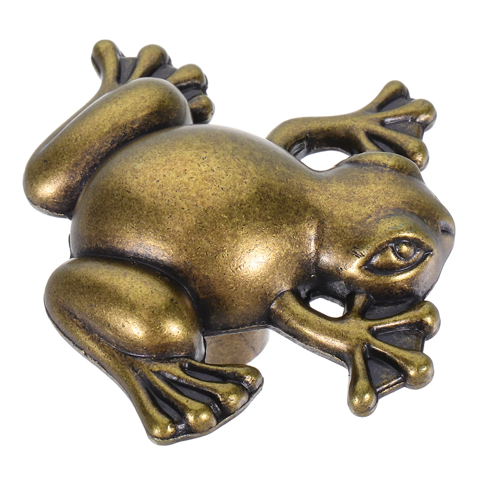 Wardrobe Handle Frog Shaped Cute Animal Drawer Pull Cabinet Knob for Bedroom Kitchen Bathroom Dresser Furniture Polished Metal
