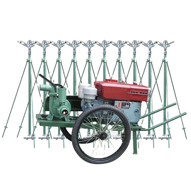 High efficiency agriculture spray irrigation equipment with electrical starting