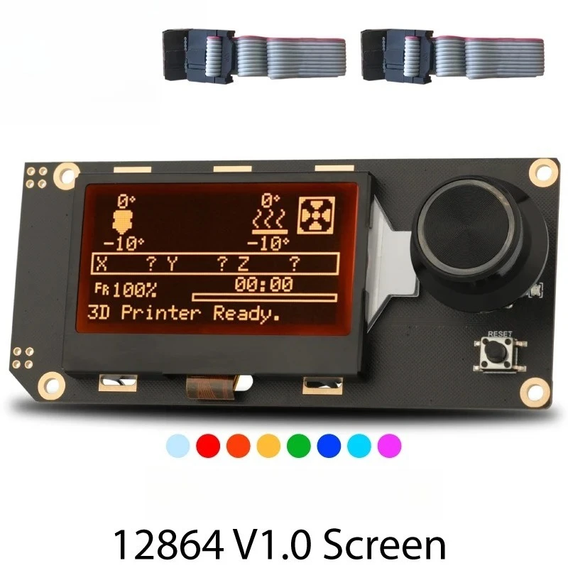 Mellow  V1.0 12864 Display Screen For Duet 2 SKR 1.3 1.4,MKS voron  Marlin&Reprap&Klipper 3D printer Board