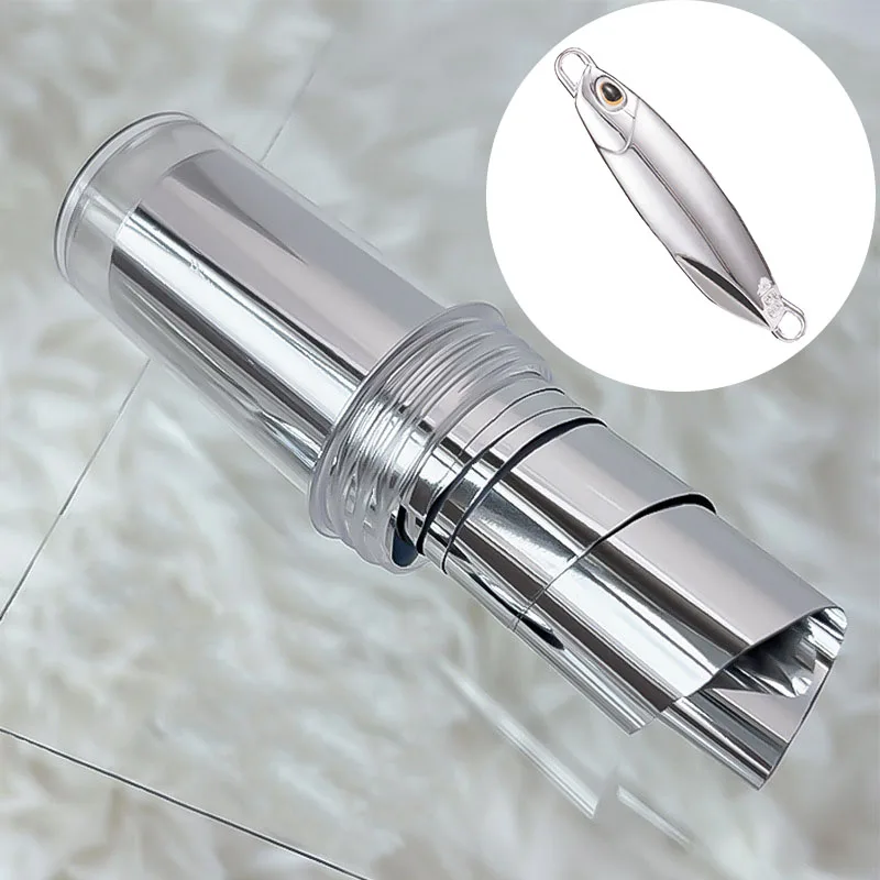 

1M Lure Hot Stamping Foil Fishing Lures Spoon Hologram Stamp Paper DIY Heat Transfer Holographic Film Bright Sliver Sea Tape