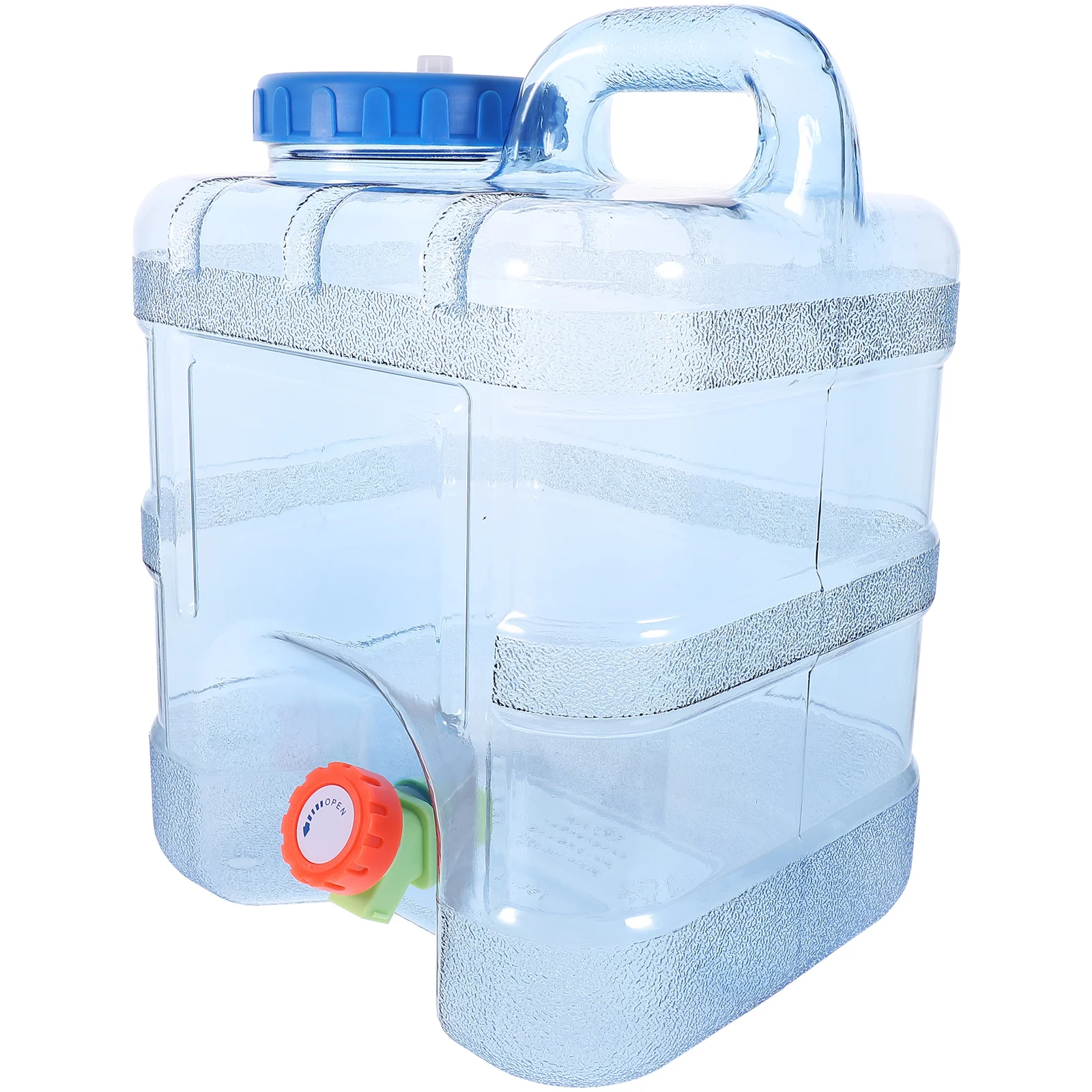 Travel Water Bottle Collapsible Outdoor Bucket Bottles Jug with Spigot Large Capacity Clear