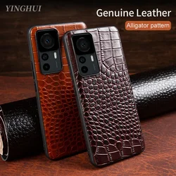 Luxury Genuine Leather Case for Xiaomi 13 12T Pro 14 11 10 Series 12X 12S Pro Ultra Lite POCO X4 M4 5G Phone Cover Back Shell