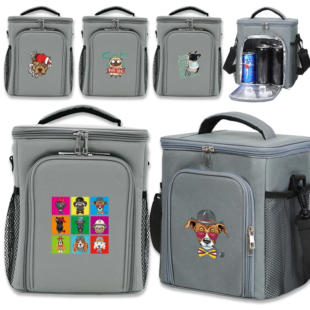 

Ice Box Insulated Dog Printing Series Large Capacity Picnic Lunch Bag Family Outdoor Activities Food Storage Refrigerated Bag