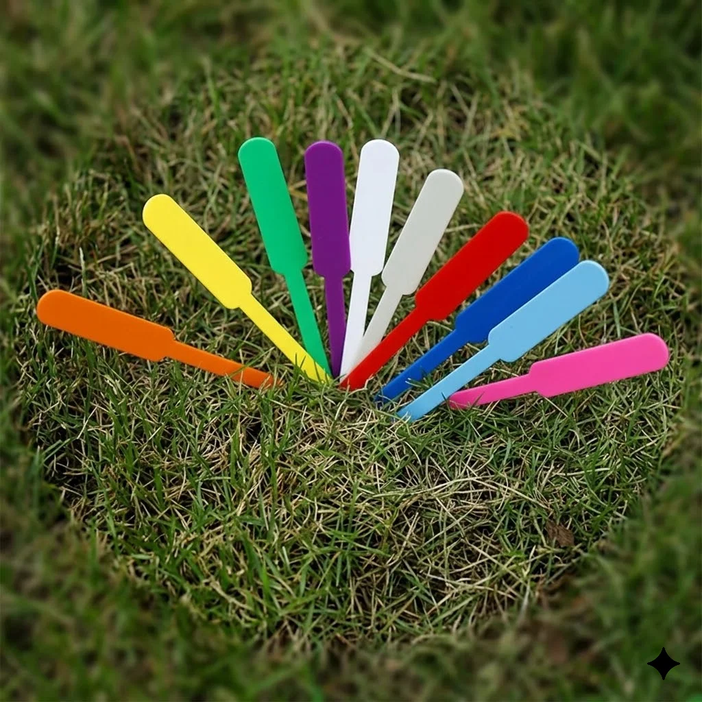 Garden Plant Tags 100PCS Waterproof Plastic Labels for Flowers Herbs Bonsai Marker Pot Seedling Sign Mark DIY Planter Decor Tool