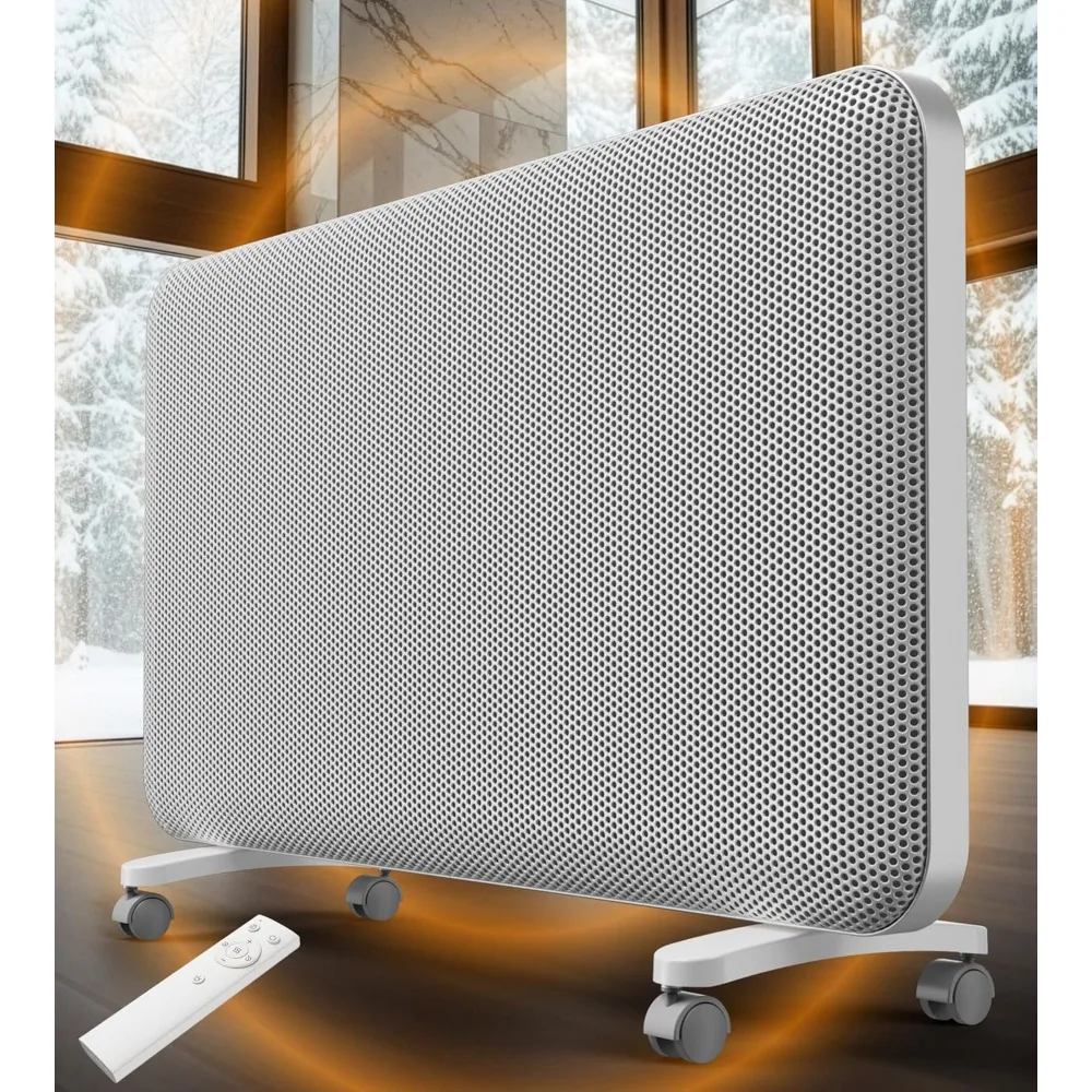

Convection Infrared Space Heaters for Large Room, 1500W Electric Heater with Thermostat, 24H Timer,360° Whole-Room Heating,Custo