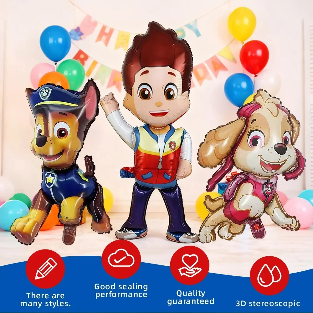 PAW Patrol Ballon Charaktere DIY Party Dekoration Kinderspielzeug Ball Ryder Chase Marshall Skye Rocky Ruby Zuma Partyzubehör