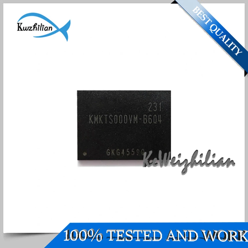 KMKTS000VM-B604  KMI8U000MA-B605  186FBGA  EMCP  16+1  16GB  Mobile phone hard disk memory  Second and tested OK Memory chip IC