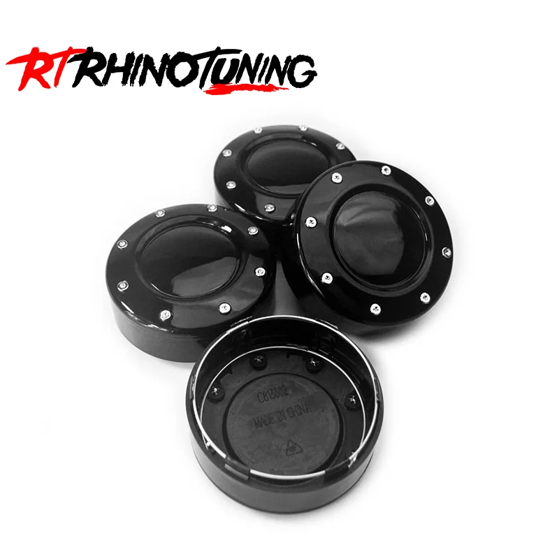 RhinoTuning 1/4PCS OD 102mm/4.02' ID 95mm/3.74' Car Wheel Center Hub Caps Fit Wrong Size For 1500 C1080501B 81232090F-1 Car Rims