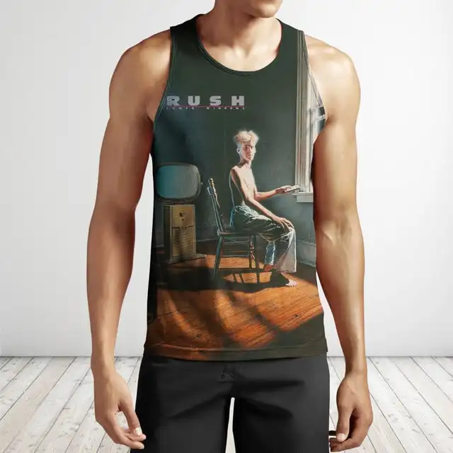 شعبية راش روك ثلاثية الأبعاد طباعة تانك القمم موضة الرجال النساء سترة رياضية أجهزة لياقة خارجية قمة المتضخم ملابس للرجال قمصان بلا أكمام