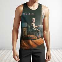 Popular Rush Rock 3D Print Tank Tops Fashion Men Women Sport Vest Outdoor Fitness Top Oversized Men's Clothing Sleeveless Shirts