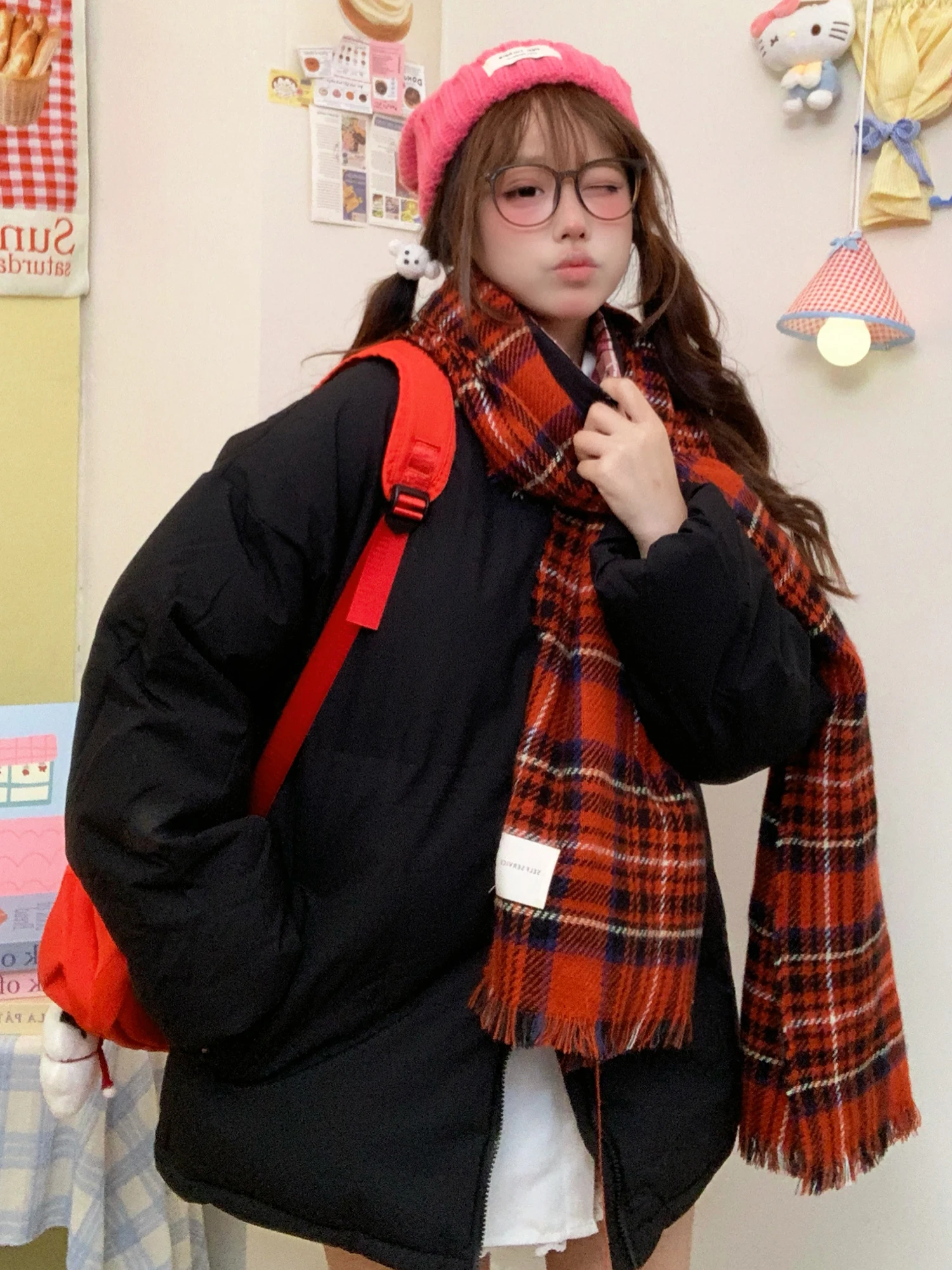 

Зимнее пальто TUDOU Bla Cotton Jaet для женщин в корейском стиле, свободного кроя, с длинными рукавами, на пуговицах, средней длины, для пар