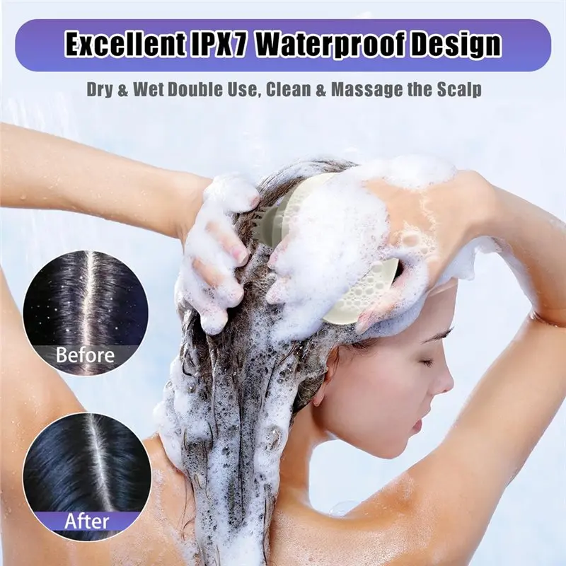 Massage de tête anti-Stress relaxant avec 8 griffes de Massage, électrique, outil de Massage du cuir chevelu Portable, conception étanche