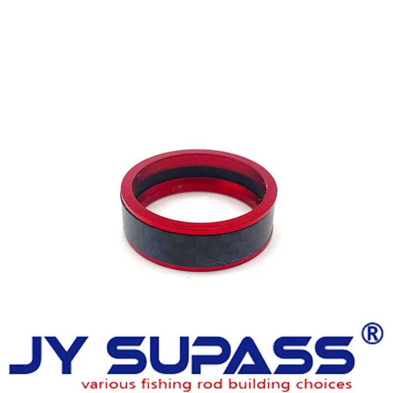 JY SUPASS 2pcs R6 fishing rod building kit Trim Ring For Fuji Reel Seat Carbon Fiber wholesale  DIY fishing rod Repair