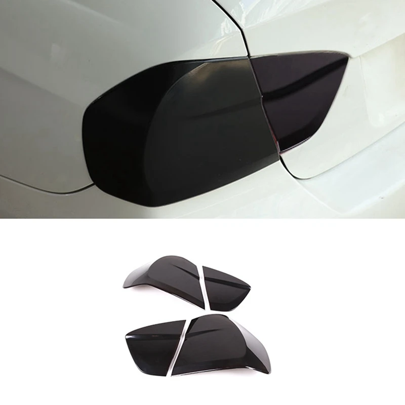 For BMW 3 Series E90 2005-2008 Car Parts Component Rear Light Decoration Cover Trim Tail Lamp Guards Sticker , Smoke Black