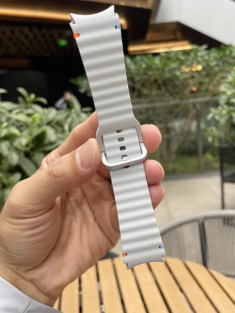Original Straps For Samsung Galaxy Watch 7/FE/6/5/4 44mm 40mm 5 Pro 45mm 46mm sport correa Bracelet Galaxy Watch 6 Classic Band