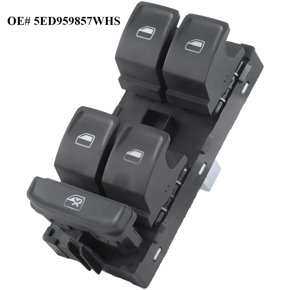 

5ED959857WHS Power Main Windows Master Switch Lifter Control Regulator for VW VOLKSWAGEN Octavia