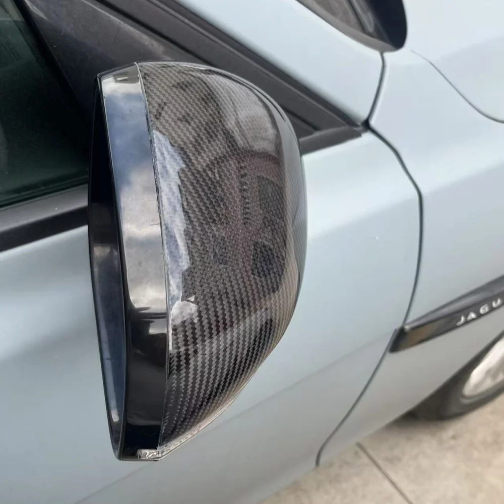 Carbon Fiber Side Mirror Covers Fit for Jaguar XE XF XJ XK Rearview Mirror Shells Exterior Body Kit TuningAccessorie