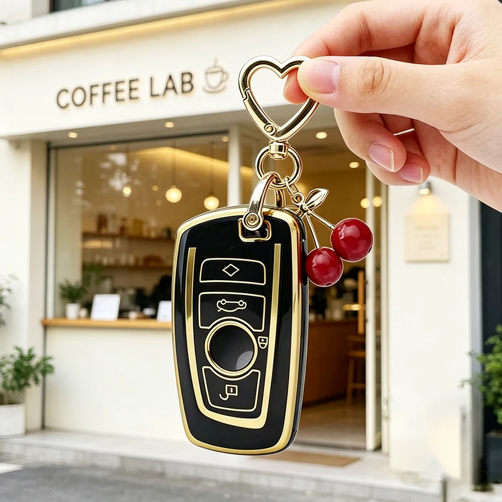 TPU Car Key Case Cover for BMW 1 3 5 7 Series X1 X3 X4 X5 F10 F15 F16 F20 F30 F18 F25 M3 M4 E34  Protector Shell Accessories