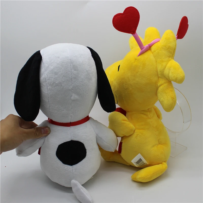 1piece 35CM high quality Peanuts Snoopy and Woodstock Plush soft toys Snoopy dog animal dolls best Christmas gift