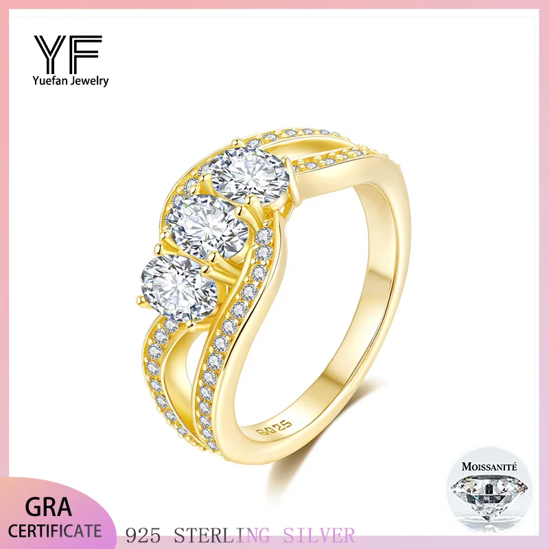 

Кольца для женщин 1 карат обручальное кольцо с муассанитом обещанное кольцо из стерлингового серебра 925 пробы романтический дизайнер роскошные ювелирные изделия подарок