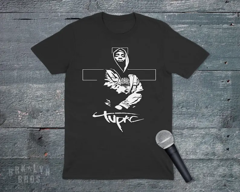 

Tupac Graphic Tee, 2pac Black Unisex T-Shirt.