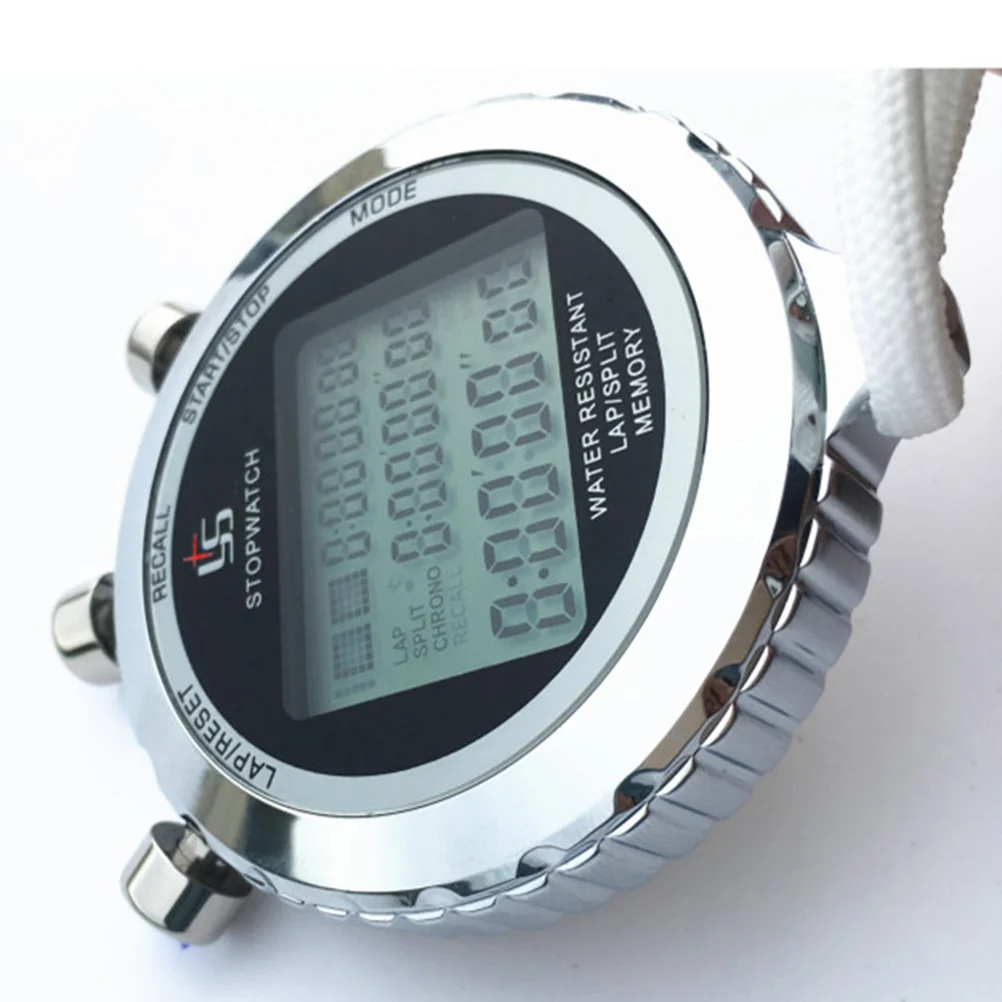 Stopwatch Digital Timer Number Chronograph Counter Handheld Electronic Running Game