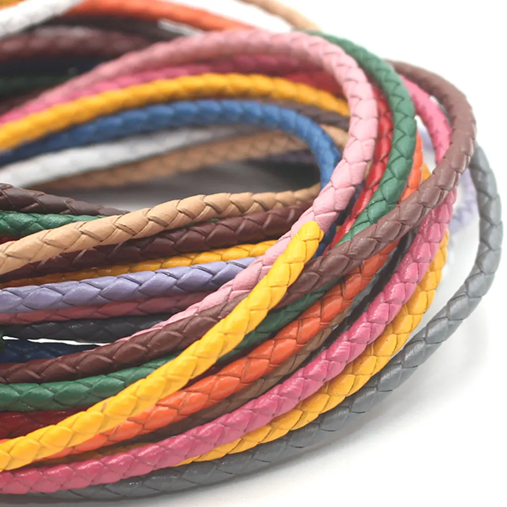 Leather Braided Cord Bracelet Jewelry DIY Making Home Finding Accessories