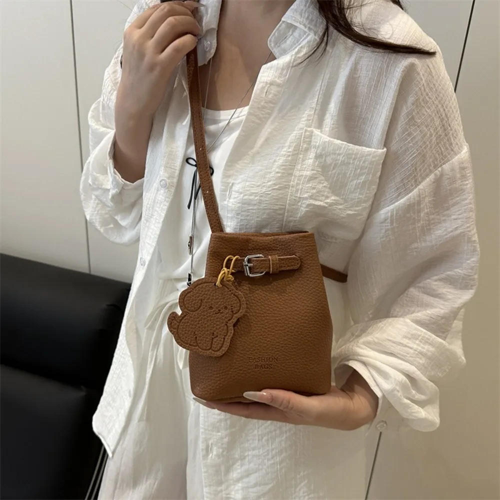 

New Designer Basket Bag Pu Leather Luxury Crossbody Bag Casual Commuting Women's Shoulder Bag Girls