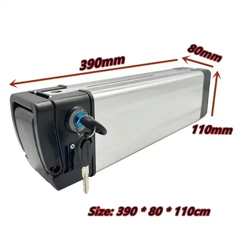 36V 48V 52V 50Ah Original High quality Silver Fish Style batteria，500W 750W 1000W High-power 18650 Lithium ion battery pack