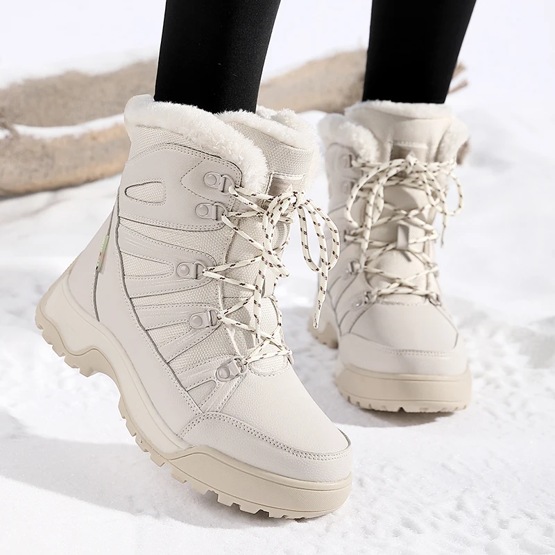 

Snow boots for women, short boots with fleece insulation, outdoor sports boots for women