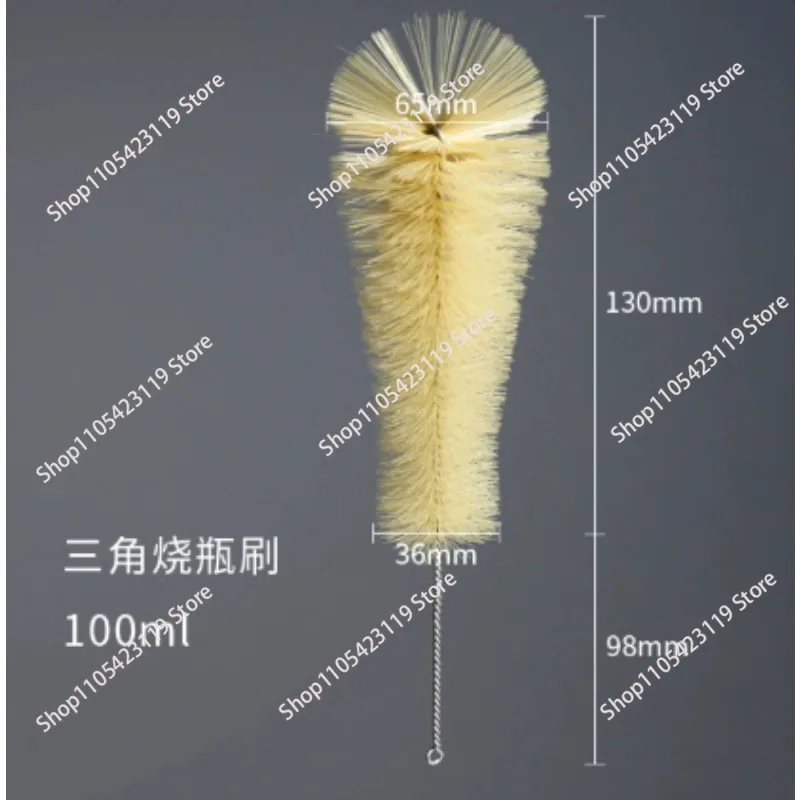 Triangular flask brush, triangular bottle , conical bottle , reagent bottle , laboratory brush