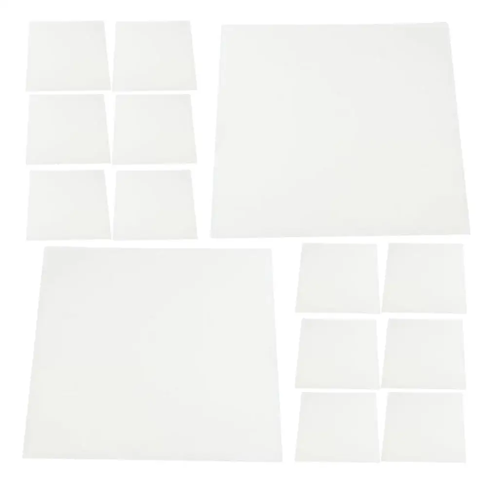 

100 Pcs Bird Cage Paper Liners Thick Absorbent Disposable Square Tray Bedding for Small Birds Accessories Litter Mat Parakeets