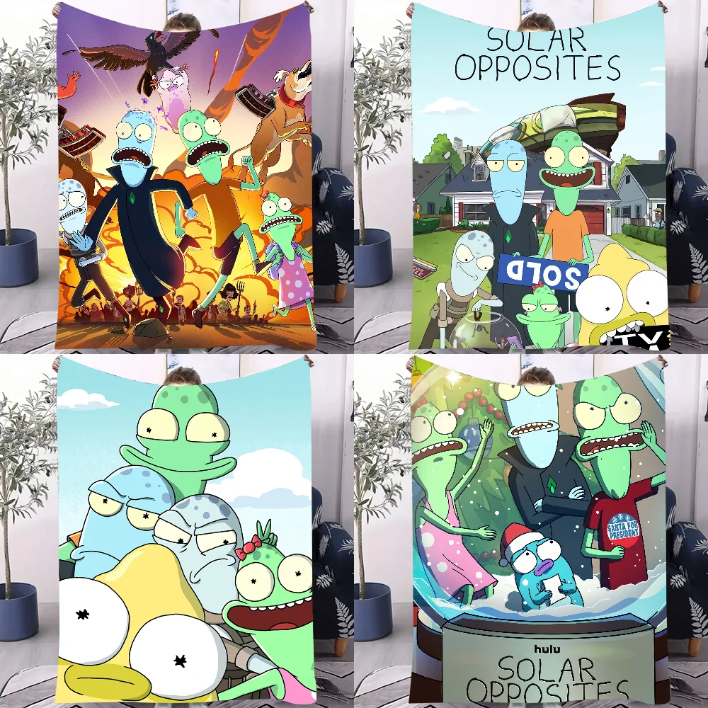 

Cartoon S-solar O-opposites Blanket Design Lightweight Throw Blanket For Dorms, Naps, Living Room, Office,Sofa,All-Season