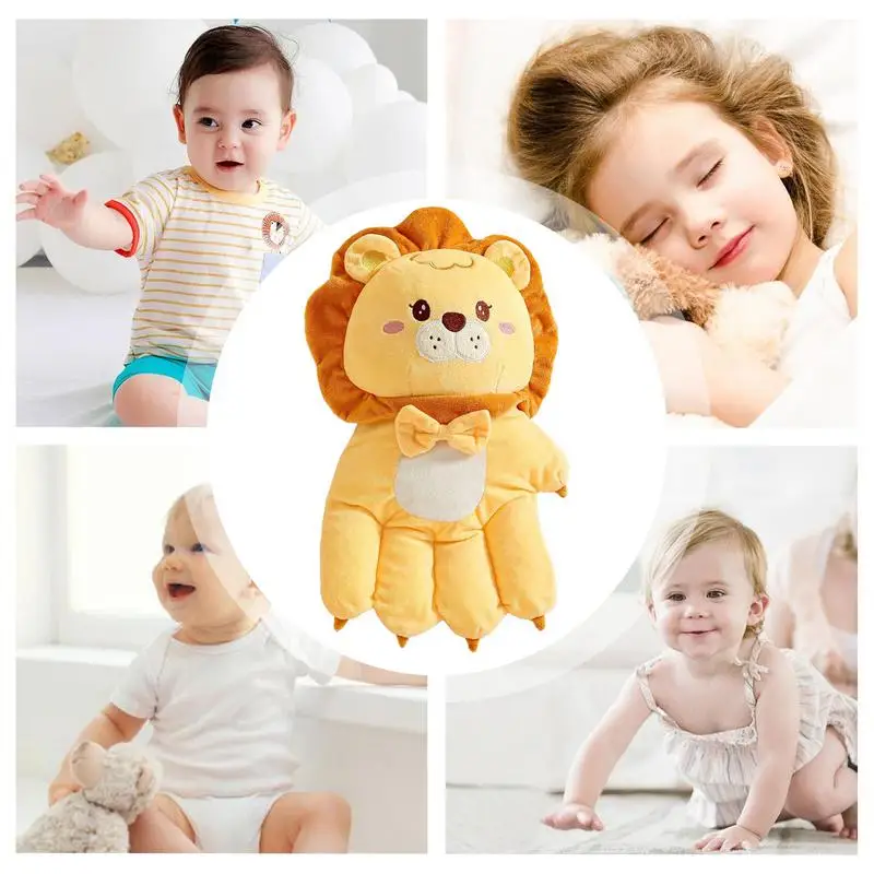 Toddler Calming Toys For Sleep Soft Toddler Sleeping Soother Doll Creative Cartoon Toddler Sleep Soother Soft Palm Shape Crib