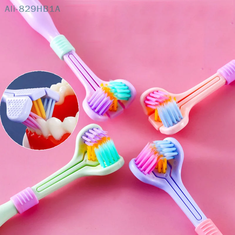 Three Sided Soft Hair Tooth Toothbrush Ultra Fine Soft Bristle Adult Toothbrush