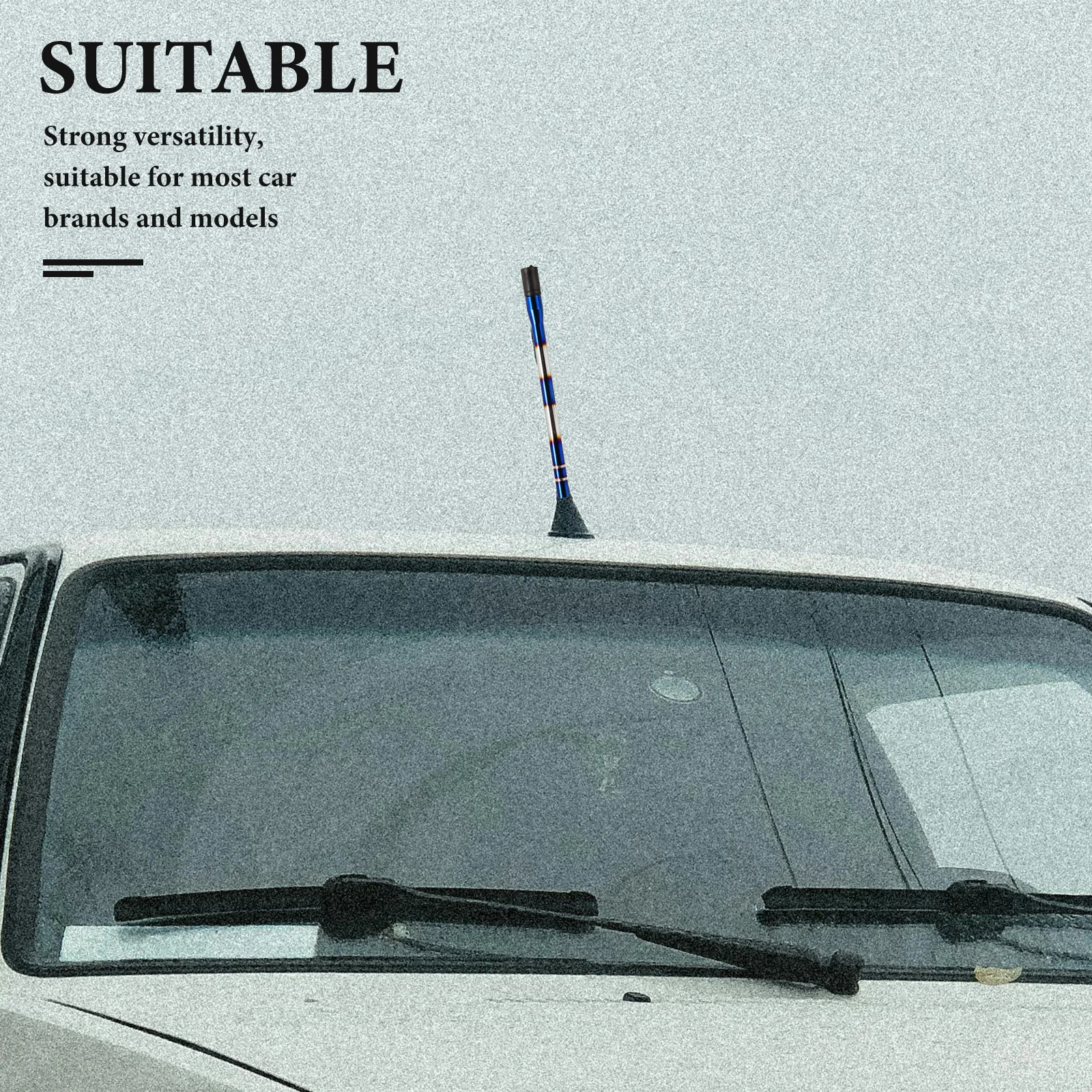 

Universal Car Antenna Replacement Aluminum Alloy Radio Signal Reception Stable Performance Easy Installation Roof Mount Truck