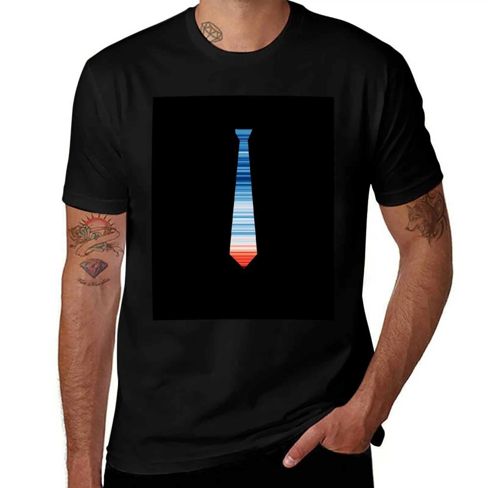 

Warming Stripes Tie Scientists for Future temperature rise against the climate catastrophe T-Shirt