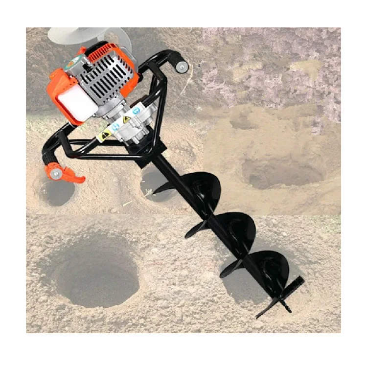 Four Stroke Deep Hole Boring Digging Machine Hole Digger Ice Drill