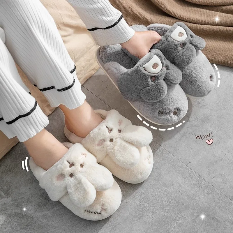 Heated Winter Slippers for Women & Men-Thick Plush Booties with Non-Slip Sole, Warm Fleece-Lined House Shoes for Indoor/Outdoor image 4