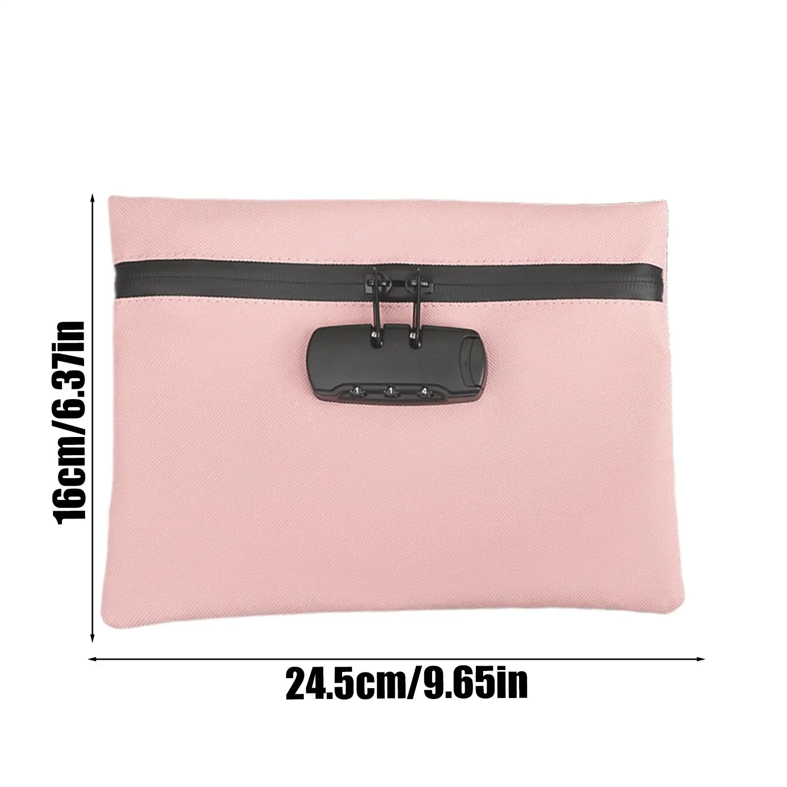 Bolsa con cerradura para artículos personales, contenedor impermeable, organizador a prueba de robo, portátil para acampar, escuela y gimnasio