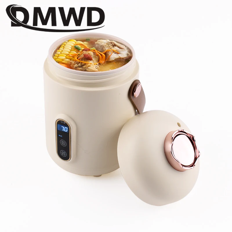 

Heating Hot Water Boiling Kettle Health Electric Stew Pot Soup Porridge Slow Cooker Rice Pasta Cooking Boiler Mini Ceramic Liner