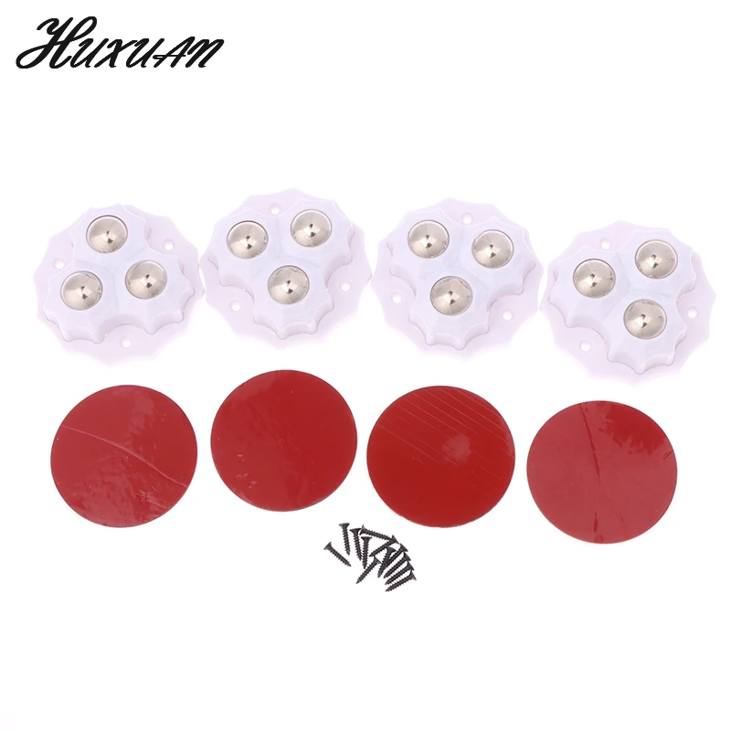 

4 шт., самоклеящиеся колесики из нейлона и нержавеющей стали