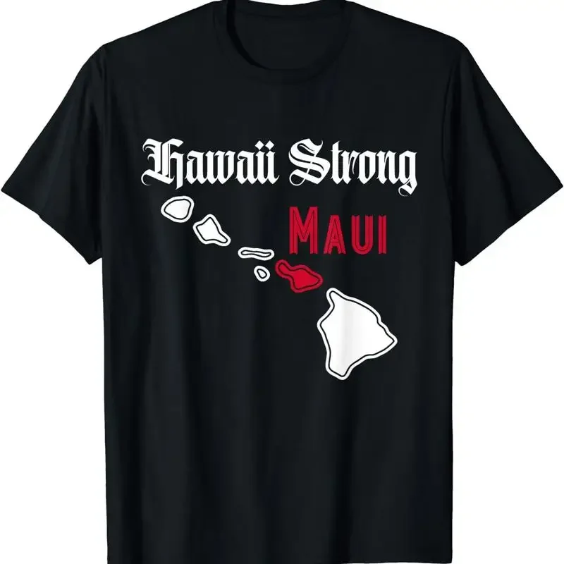 Pray For Maui Hawaii Strong Muai Map Fire T Shirt
